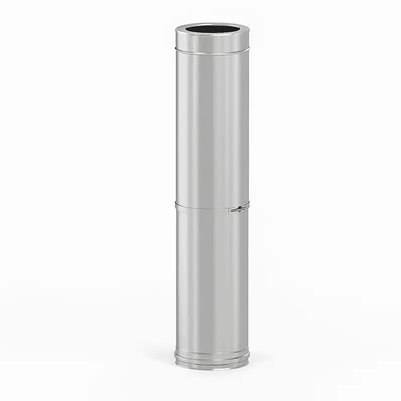 İzoleli Teleskopik Boru Yarım (550mm - 900mm)